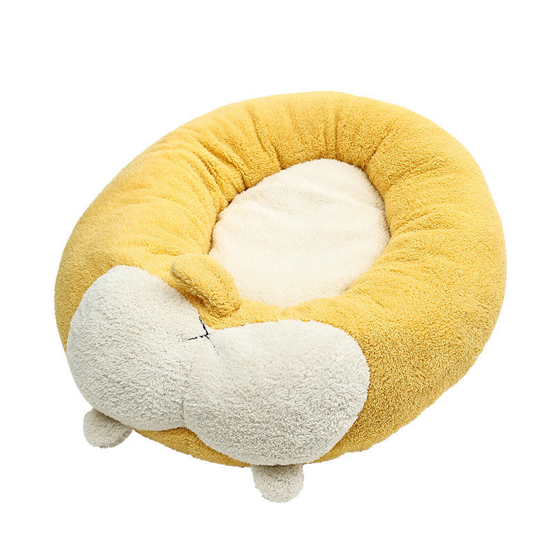 Corgi Shaped Bed For Dog Cat Soft Pet Kennel Cute Cat Nest Dogs Basket Sofa Puppy Sleeping Mat Pet Accessories