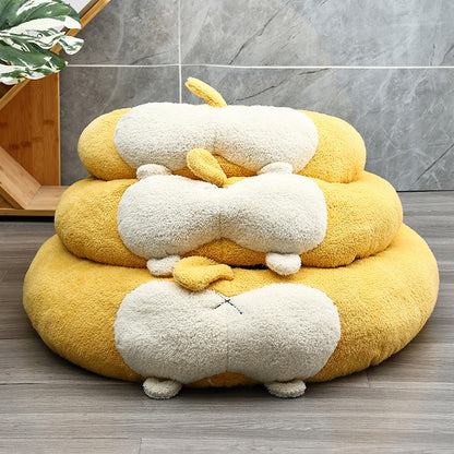 Corgi Shaped Bed For Dog Cat Soft Pet Kennel Cute Cat Nest Dogs Basket Sofa Puppy Sleeping Mat Pet Accessories